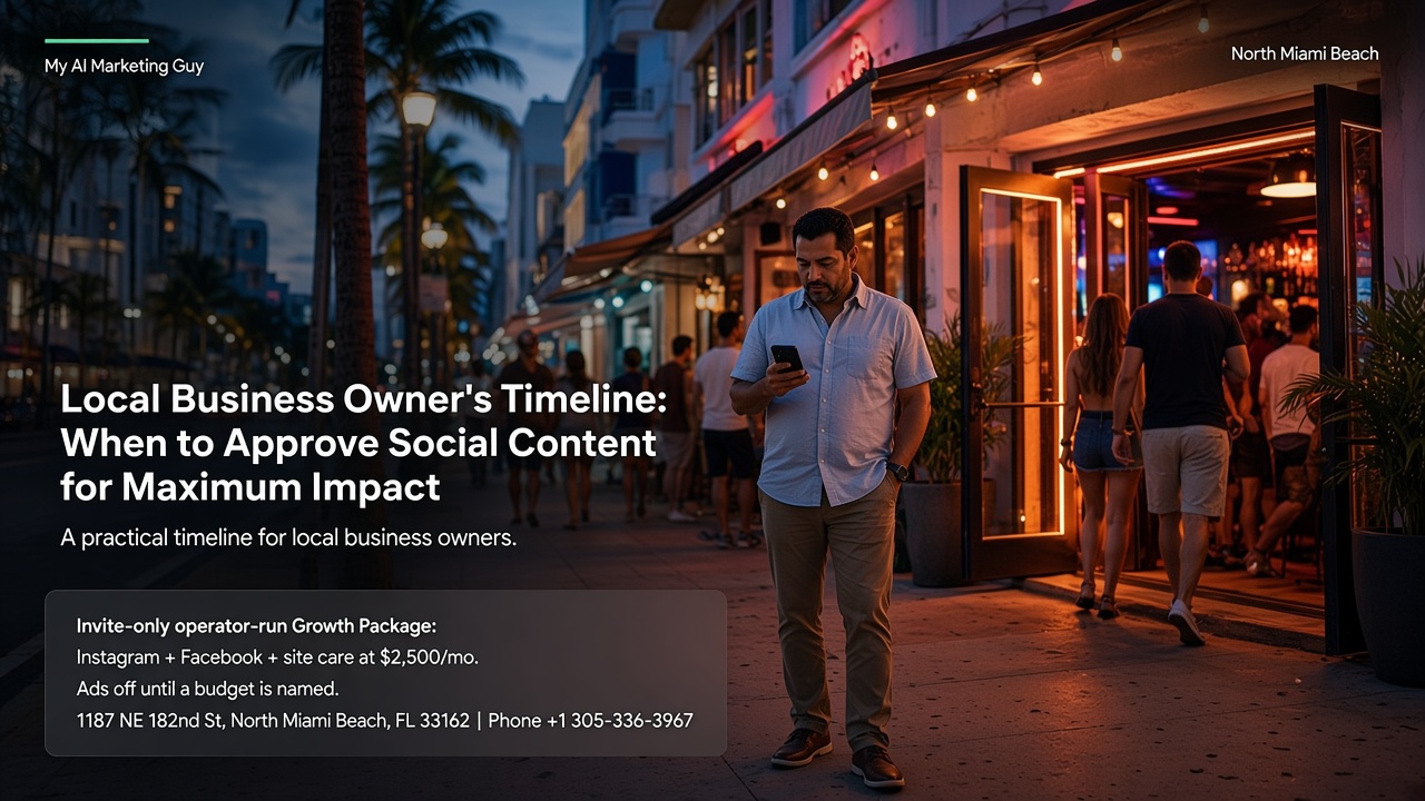 Local Business Owner’s Timeline: When to Approve Social Content for Maximum Impact