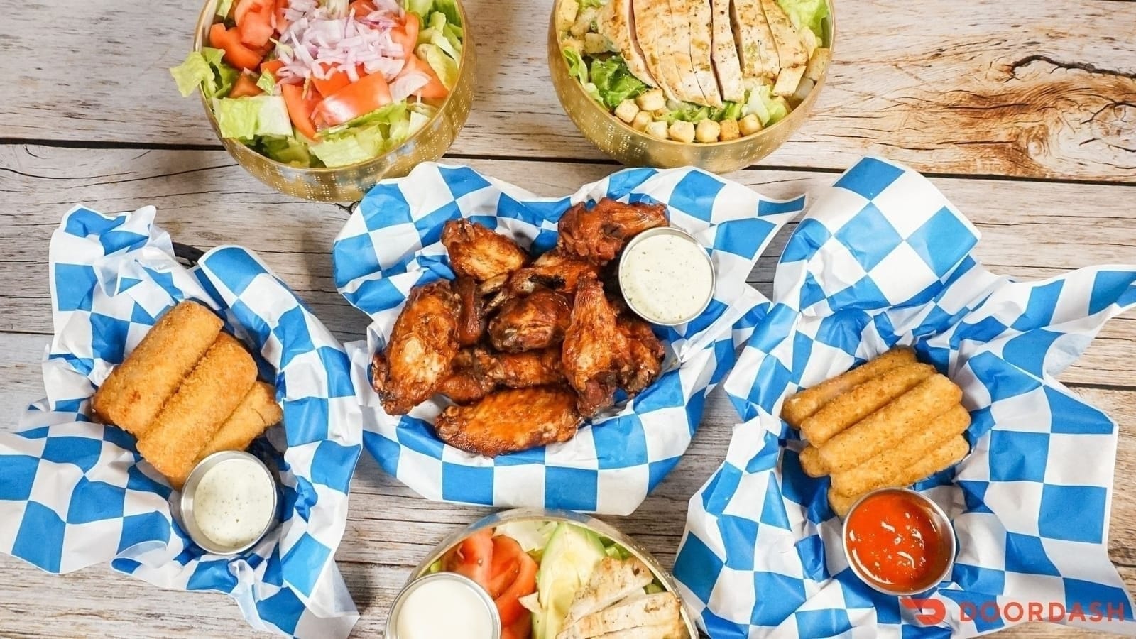 Wings on game day at Calle 8